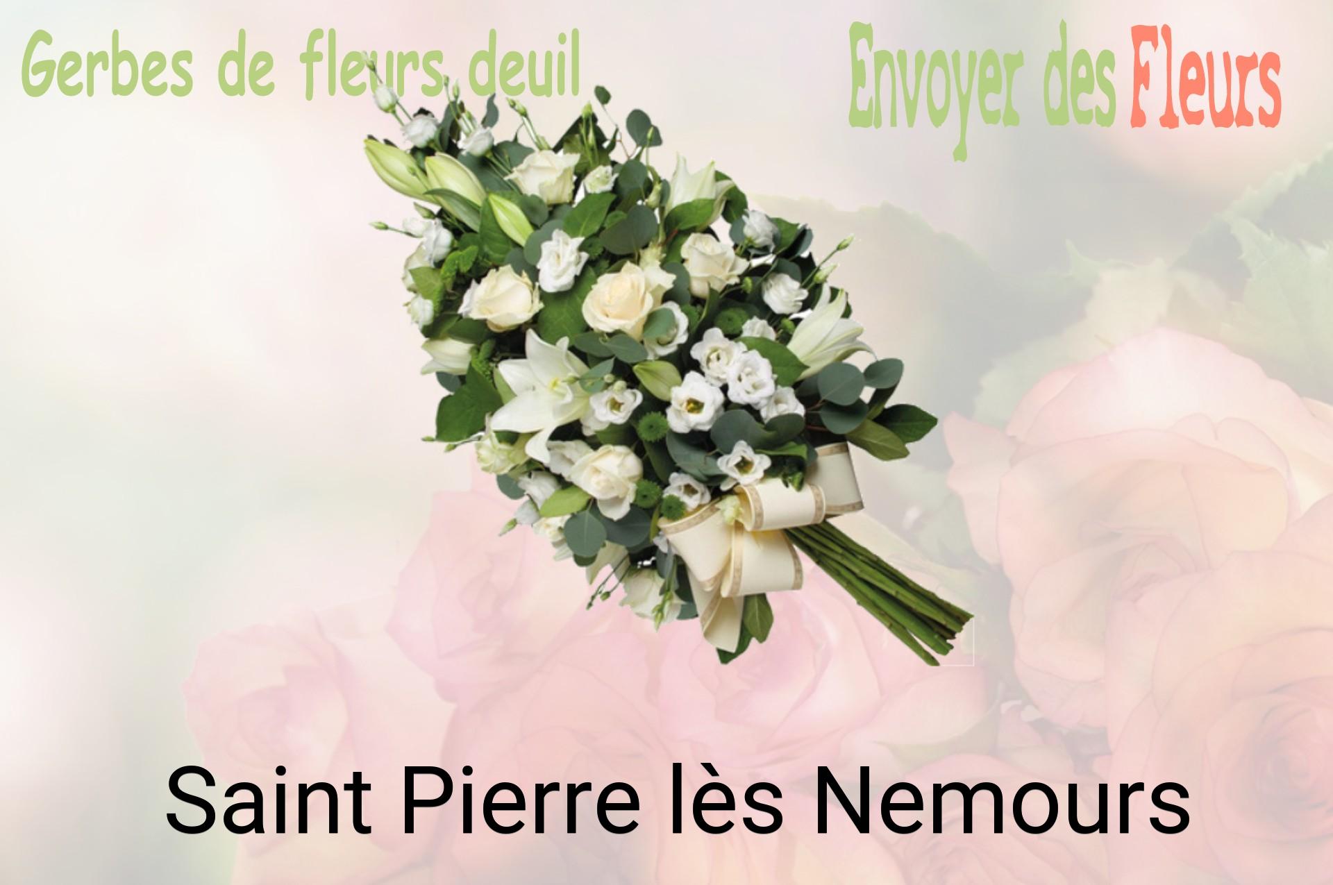 Gerbe de fleurs de deuil livrée à Saint-Pierre-lès-Nemours